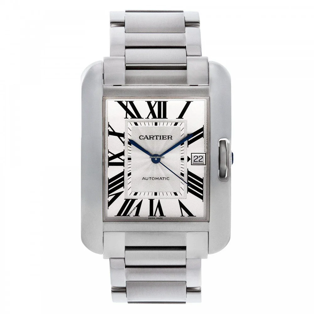Cartier Tank Anglaise Xl Size 18k Ss Watch Mint Condition